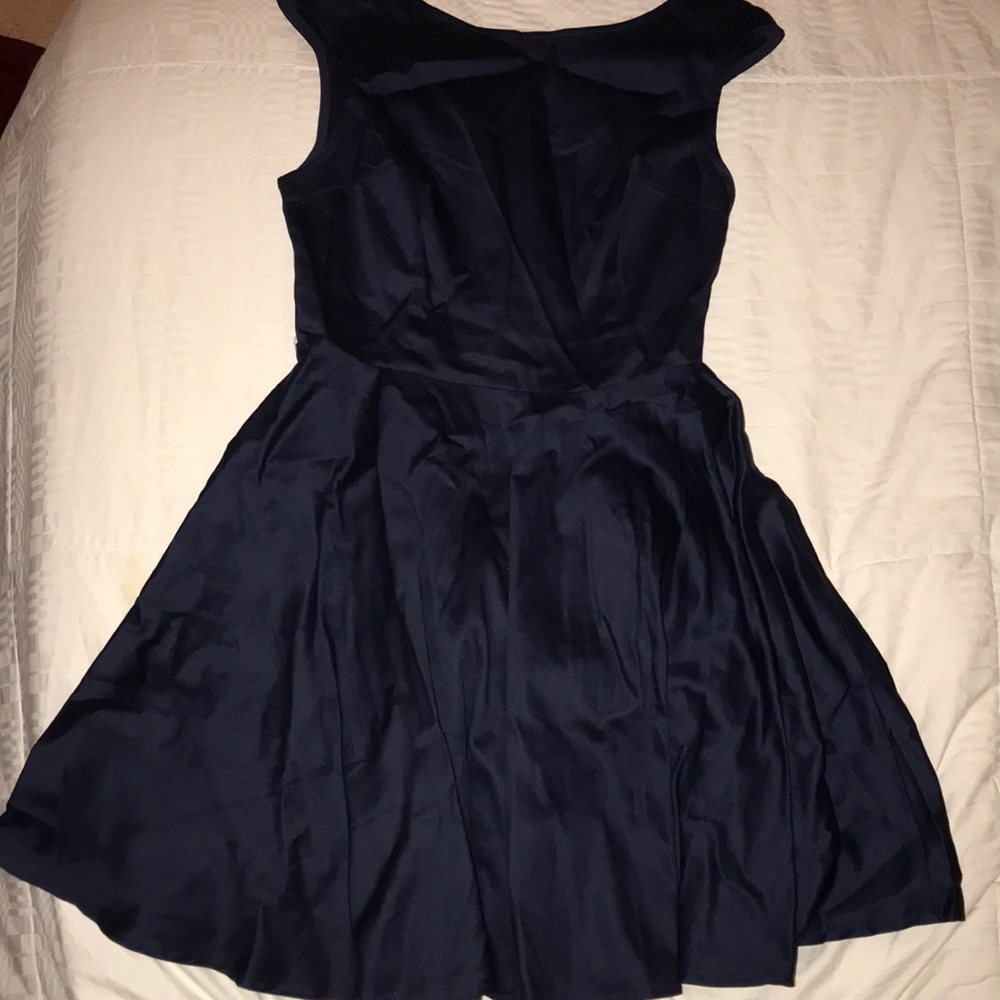 Navy skater dress